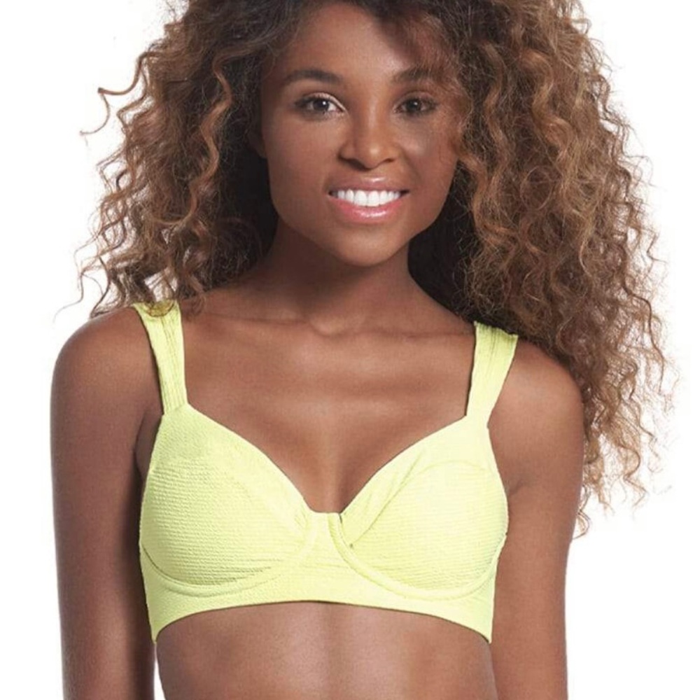 Bikini Top | Maaji | Butter Yellow /Reversable (floral) | M
